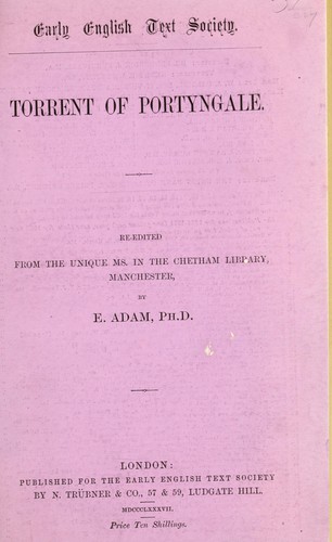 جلد کتاب Torrent of Portyngale