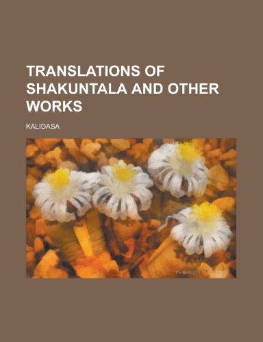 جلد کتاب Translations of Shakuntala and Other Works