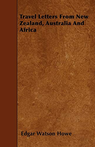 جلد کتاب Travel Letters from New Zealand, Australia and Africa