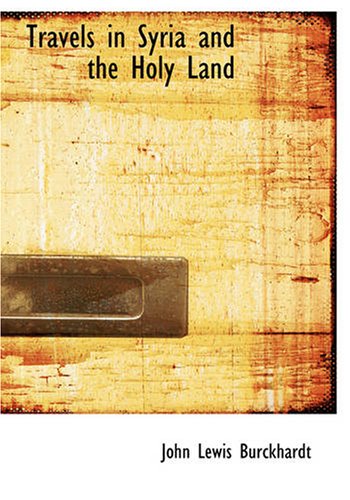 جلد کتاب Travels in Syria and the Holy Land