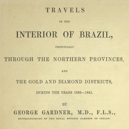 جلد کتاب Travels in the Interior of Brazil