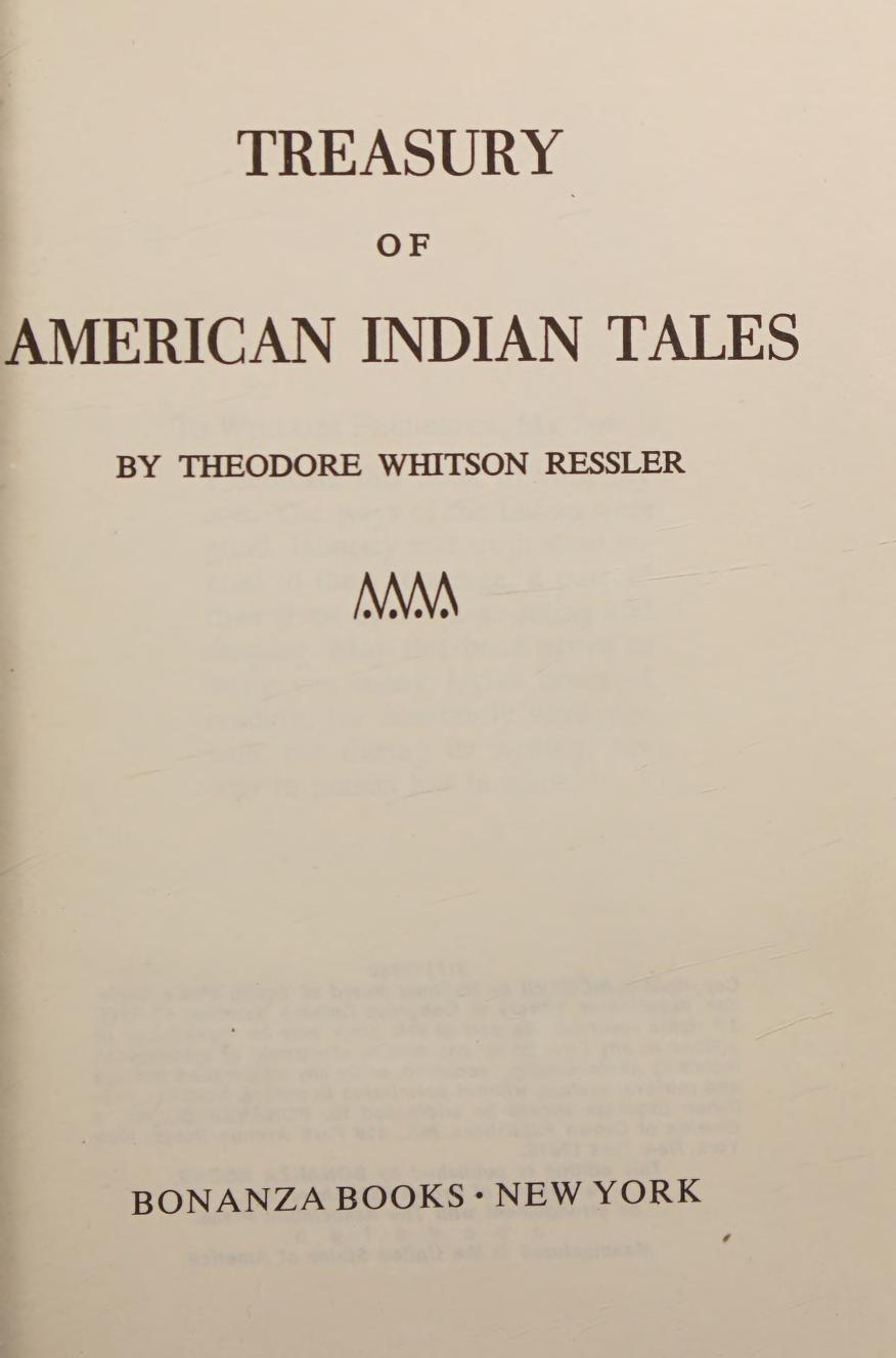 جلد کتاب Treasury of American Indian Tales