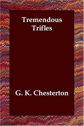 جلد کتاب Tremendous Trifles