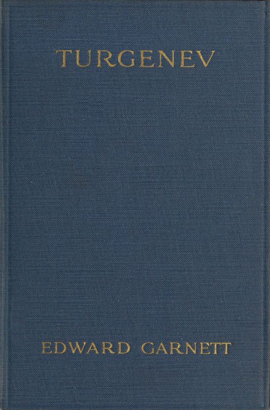جلد کتاب Turgenev: A Study