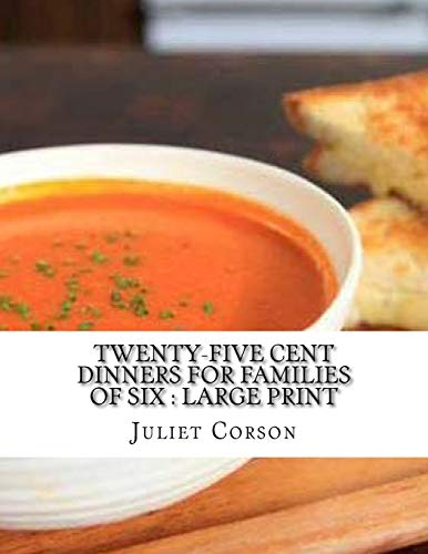 جلد کتاب Twenty-Five Cent Dinners for Families of Six