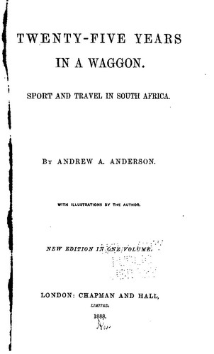 جلد کتاب Twenty-Five Years in a Waggon in South Africa