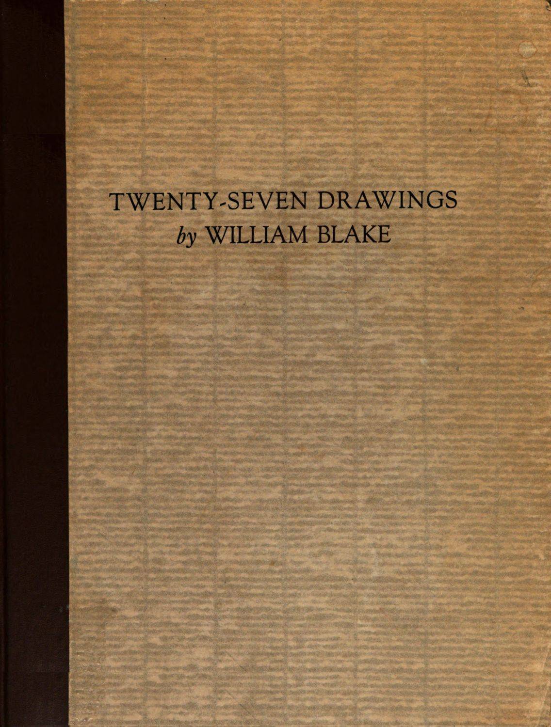 جلد کتاب Twenty-Seven Drawings by William Blake