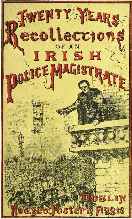 جلد کتاب Twenty Years' Recollections of an Irish Police Magistrate