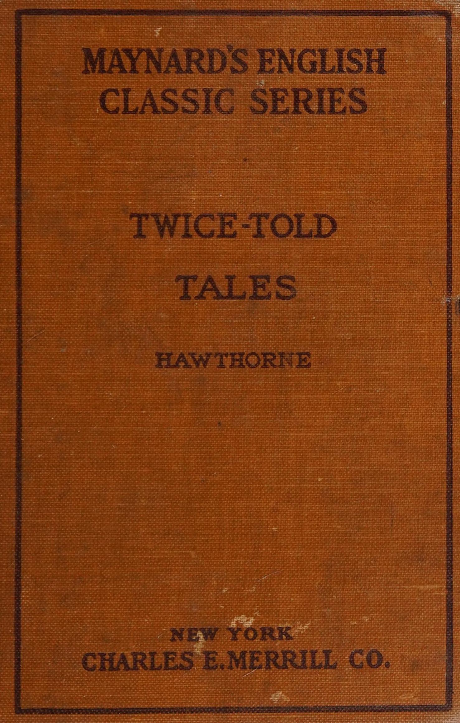 جلد کتاب Twice-Told Tales