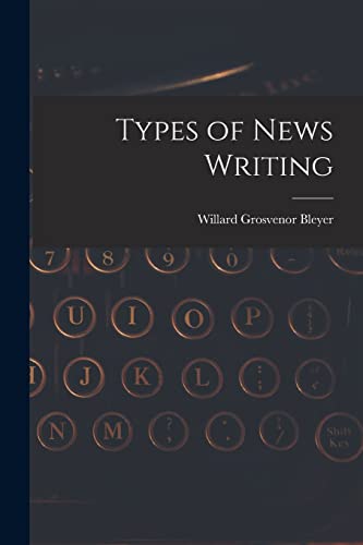 جلد کتاب Types of News Writing