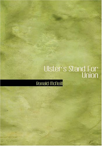 جلد کتاب Ulster's Stand for Union