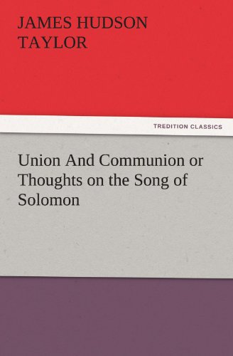 جلد کتاب Union and Communion; or, Thoughts on the Song of Solomon