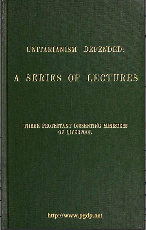 جلد کتاب Unitarianism Defended