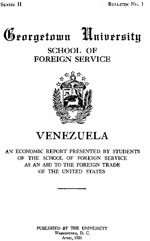 جلد کتاب Venezuela, an Economic Report