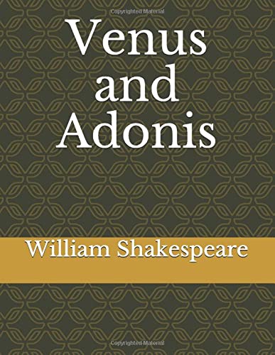 جلد کتاب Venus and Adonis