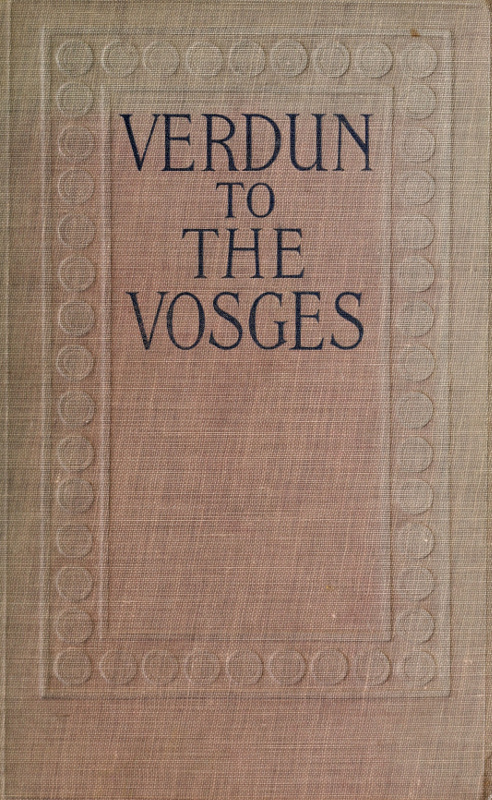 جلد کتاب Verdun to the Vosges