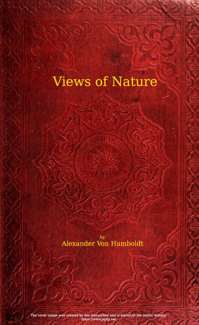 جلد کتاب Views of Nature