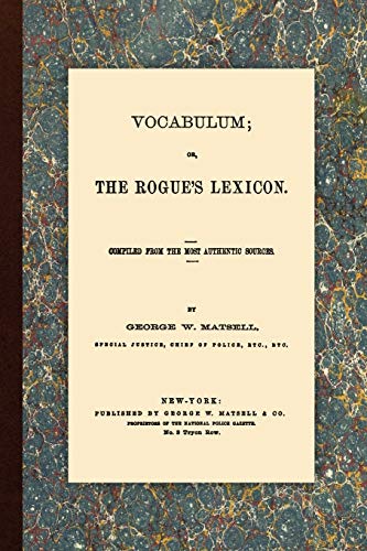 جلد کتاب Vocabulum; or The Rogue's Lexicon