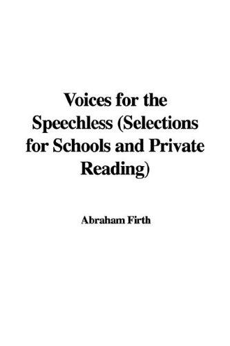 جلد کتاب Voices for the Speechless