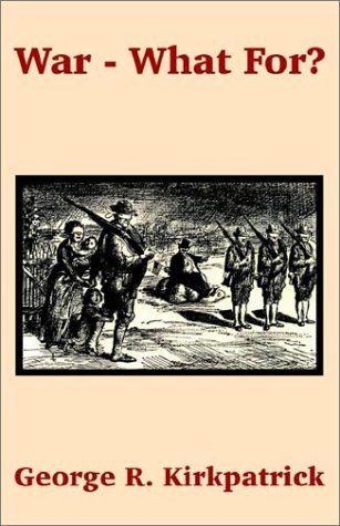 جلد کتاب War—What For?