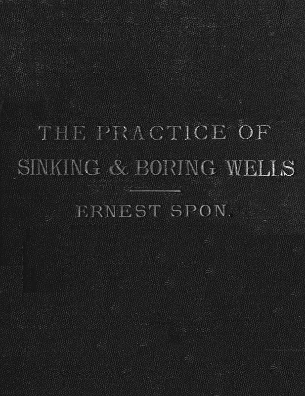 جلد کتاب Water Supply: the Present Practice of Sinking and Boring Wells