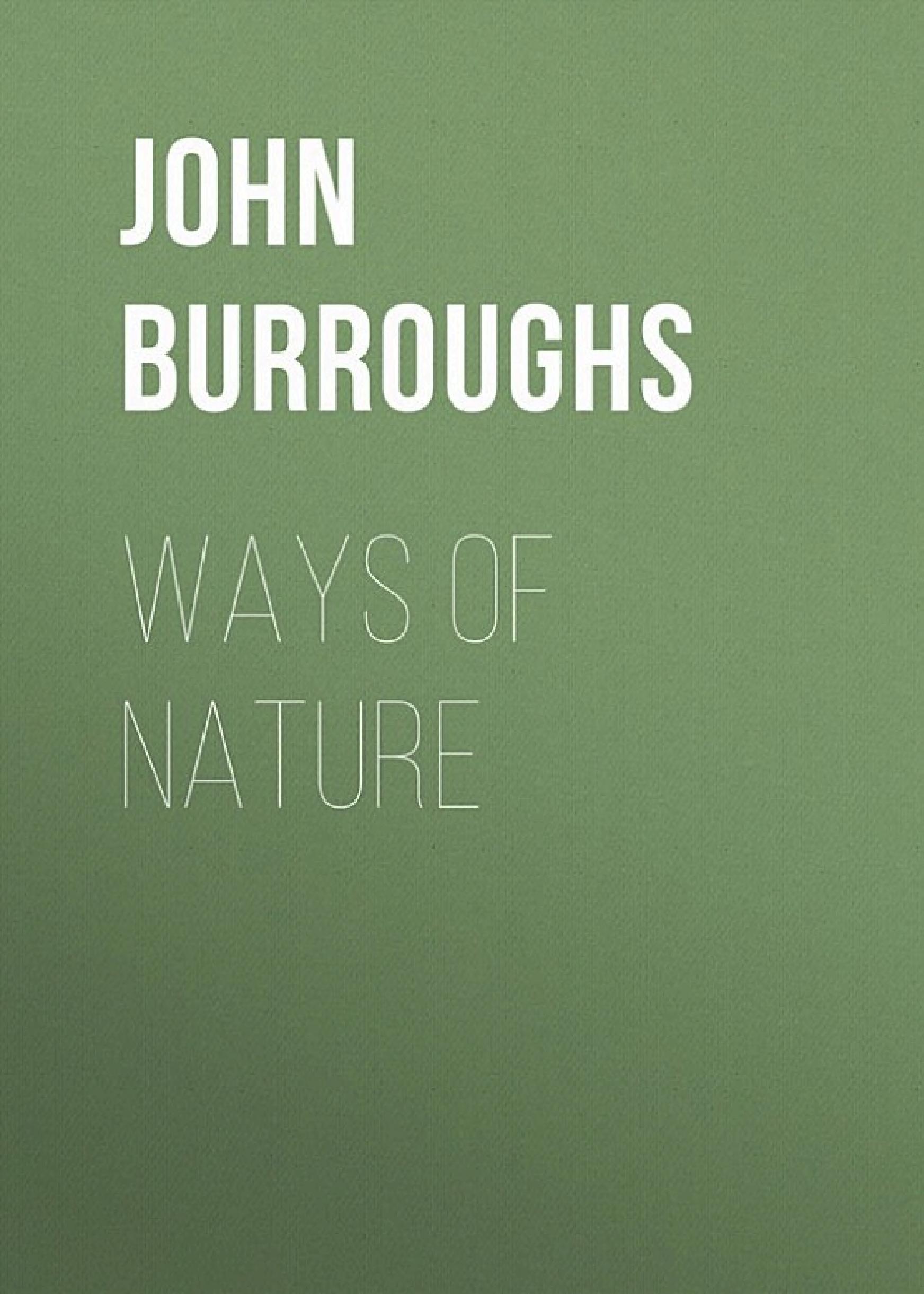 جلد کتاب Ways of Nature