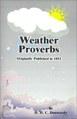 جلد کتاب Weather proverbs