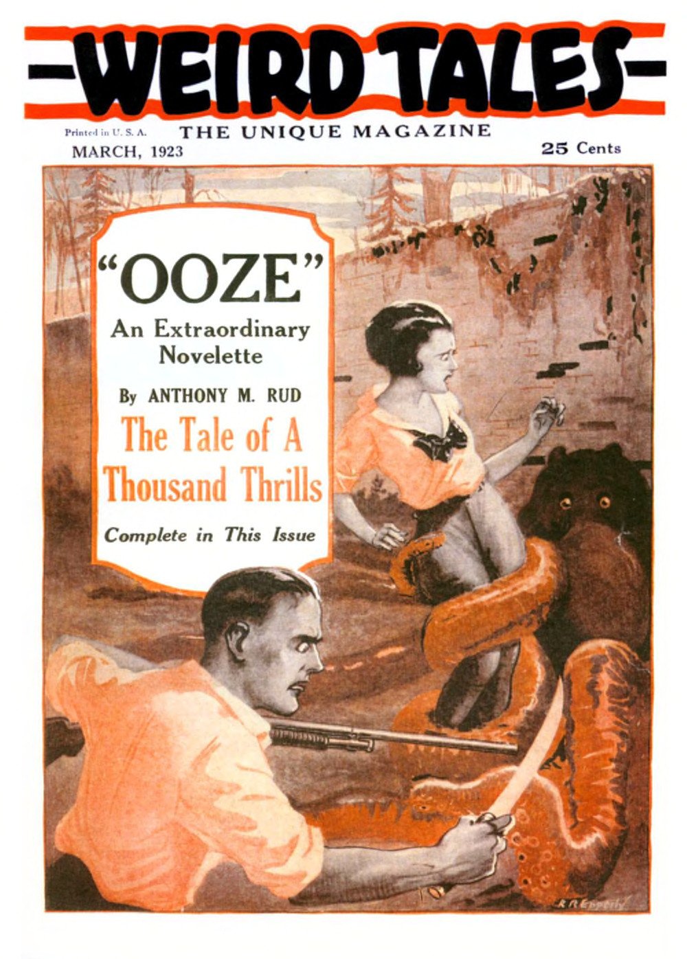 جلد کتاب Weird Tales, Volume 1, Number 1, March 1923