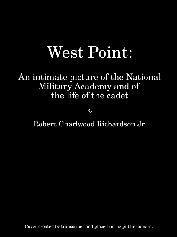 جلد کتاب West Point: An Intimate Picture of the National Military Academy