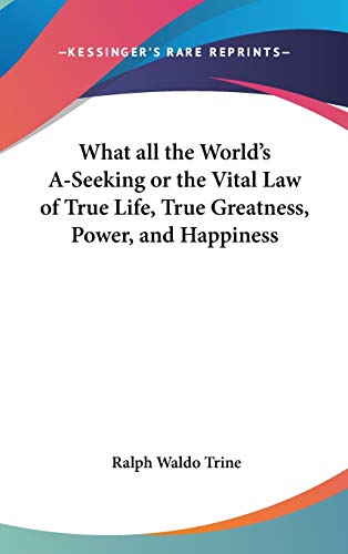 جلد کتاب What All The World's A-Seeking