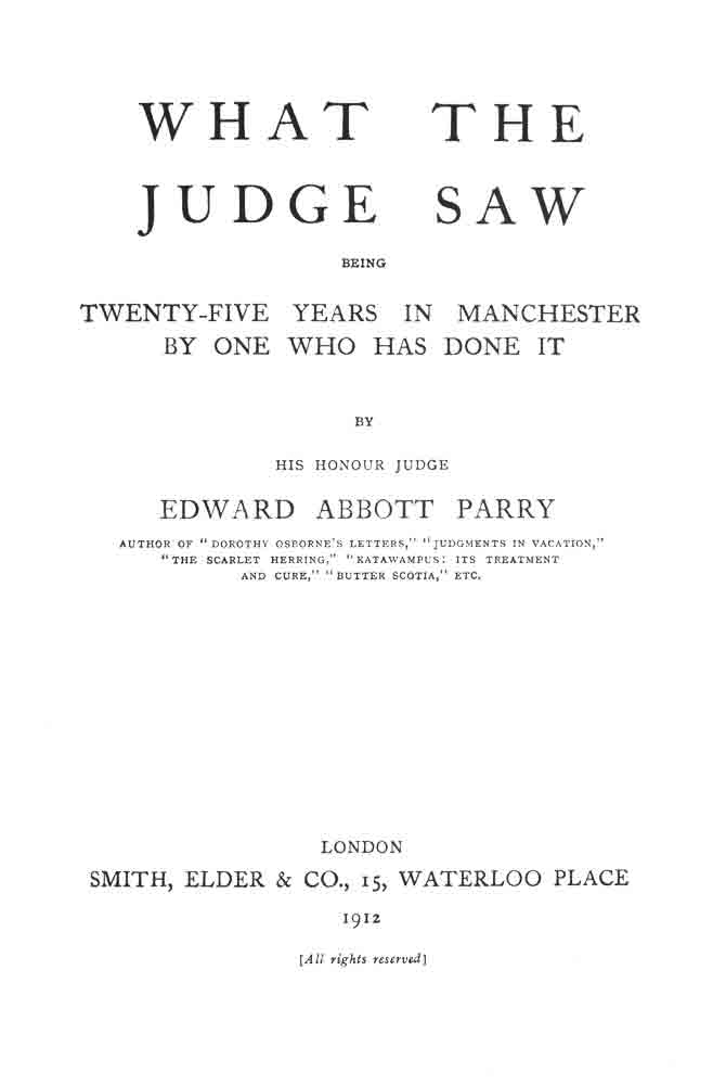 جلد کتاب What the Judge Saw