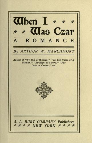 جلد کتاب When I Was Czar
