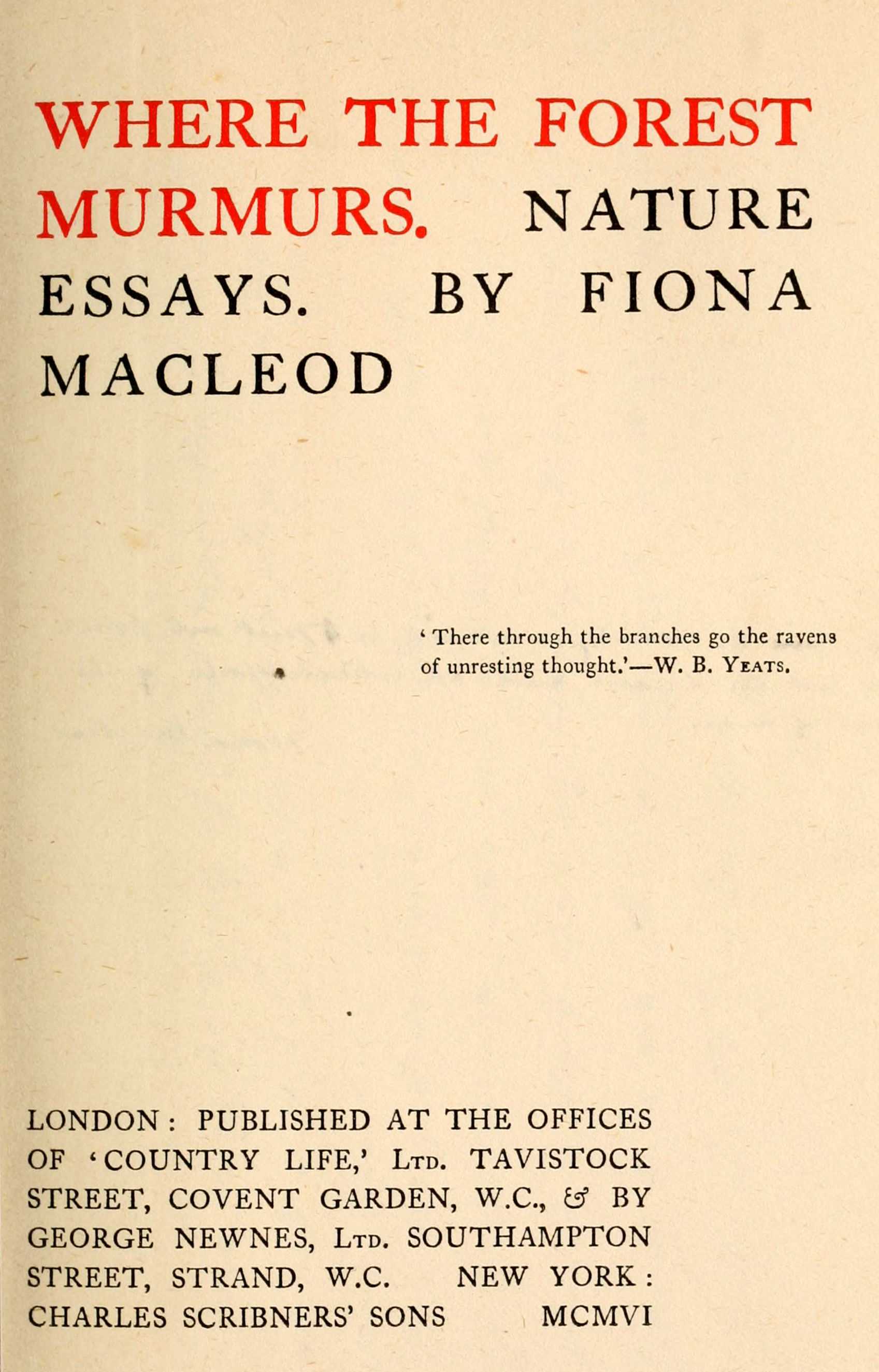 جلد کتاب Where the Forest Murmurs: Nature Essays