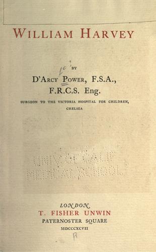 جلد کتاب William Harvey