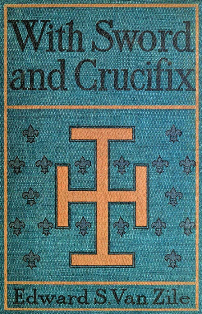 جلد کتاب With Sword and Crucifix