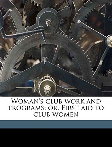 جلد کتاب Woman's Club Work and Programs