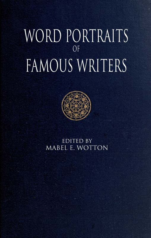 جلد کتاب Word Portraits of Famous Writers