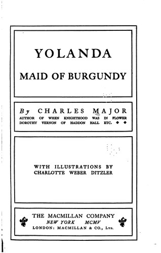 جلد کتاب Yolanda: Maid of Burgundy