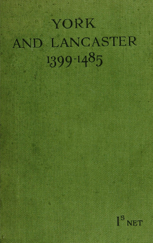 جلد کتاب York and Lancaster, 1399-1485