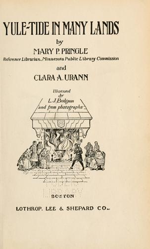 جلد کتاب Yule-Tide in Many Lands