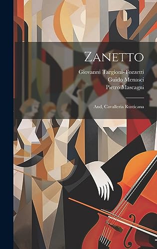 جلد کتاب Zanetto; and Cavalleria Rusticana