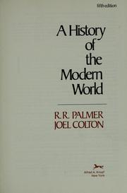 جلد کتاب A history of the modern world
