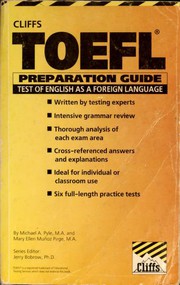 جلد کتاب Cliff's TOEFL Preparation Guide