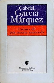 جلد کتاب Crónica de una muerte anunciada