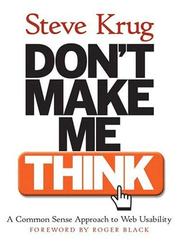 جلد کتاب Don't Make Me Think