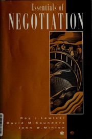جلد کتاب Essentials of Negotiation