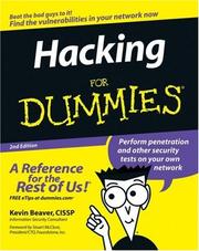 جلد کتاب Hacking for Dummies