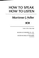 جلد کتاب How to speak, how to listen