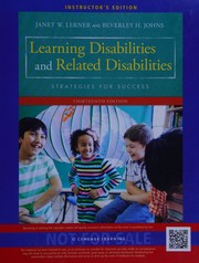 جلد کتاب Learning disabilities and related disabilities