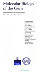 جلد کتاب Molecular biology of the gene